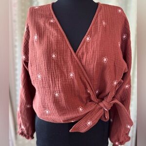 Madewell Maira Wrap Top